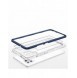 Genomskinligt 3-i-1 fodral för Samsung Galaxy A42 5G Frame Gel Cover Blå