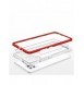 Genomskinligt 3-i-1 fodral för Samsung Galaxy A42 5G Frame Gel Cover Röd