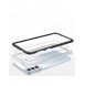 Genomskinligt 3-i-1 fodral för Samsung Galaxy S21 + 5G (S21 Plus 5G) Ram Gel Cover Svart