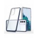 Genomskinligt 3in1-fodral för Samsung Galaxy S21 FE Frame Cover Gel Blue