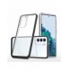Genomskinligt 3-i-1 fodral för Samsung Galaxy S22 Frame Gel Cover Svart