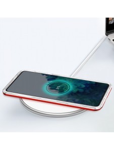 Klart 3-i-1 fodral för Samsung Galaxy S22 Frame Gel Cover Röd
