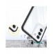 Genomskinligt 3-i-1 fodral för Samsung Galaxy S22 + (S22 Plus) Ram Gel Cover Svart