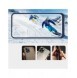 Genomskinligt 3-i-1 fodral för Samsung Galaxy S22 + (S22 Plus) Ram Gel Cover Blå