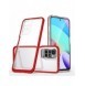 Genomskinligt 3-i-1 fodral för Xiaomi Redmi 10 Frame Gel Cover Röd