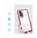 Genomskinligt 3-i-1 fodral för Xiaomi Redmi 10 Frame Gel Cover Röd