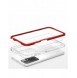 Genomskinligt 3-i-1 fodral för Xiaomi Redmi 10 Frame Gel Cover Röd