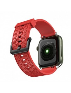 Klockarmband Y-armband för Apple Watch 7 / SE (41/40 / 38mm) klockband rött
