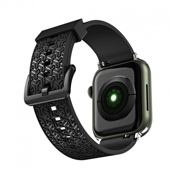 Klockarmband Y-armband för Apple Watch 7 / SE (41/40 / 38mm) klockband svart