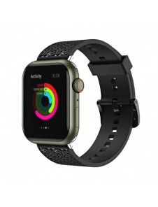 Klockarmband Y-armband för Apple Watch 7 / SE (41/40 / 38mm) klockband svart