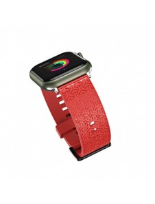 Klockarmband Y-armband för Apple Watch 7 / SE (45/44 / 42mm) armband rött