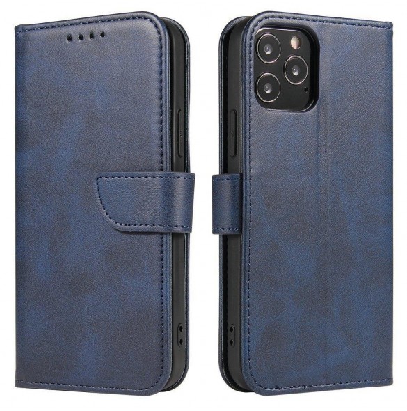 Magnetfodral elegant fodralfodral flip-fodral med stativfunktion för Xiaomi Redmi 10 blå