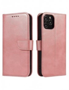 Magnetfodral elegant fodralfodral flipfodral med stativfunktion Xiaomi Redmi 10 rosa