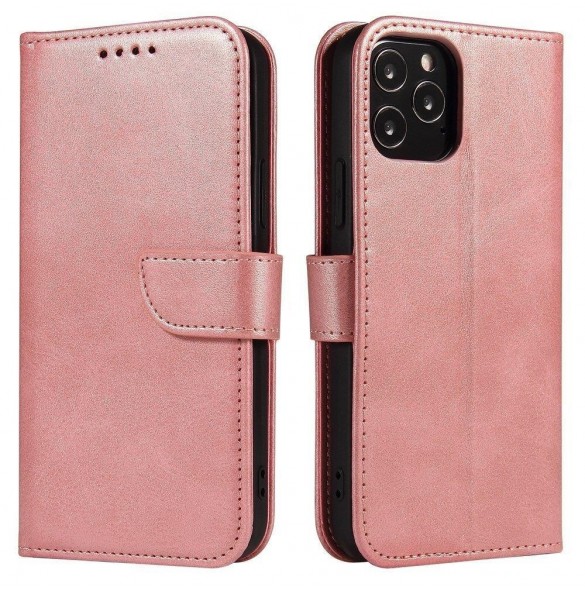 Magnetfodral elegant fodralfodral med flik och stativfunktion för Samsung Galaxy A53 5G rosa