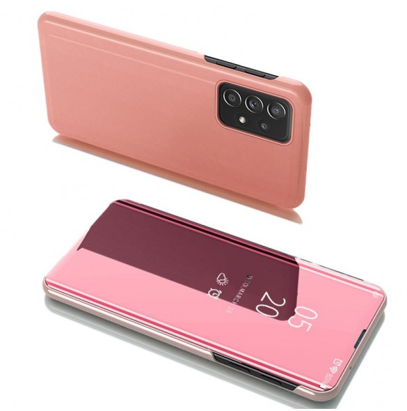 Clear View Case Flip Cover för Samsung Galaxy A53 5G rosa