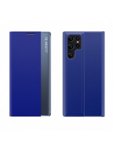Nytt Sleep Case-fodral med flipfunktion för stativet till Samsung Galaxy S22 Ultra blue