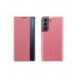 Nytt Sleep Case-fodral med stativfunktion för Samsung Galaxy S22 + (S22 Plus) rosa
