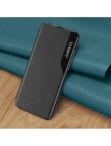 Eco Leather View Case elegant fodral med flip-fodral och stativfunktion för Samsung Galaxy S22 Ultra black