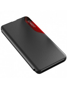 Eco Leather View Case elegant fodral med flip-skydd och stativfunktion för Samsung Galaxy S22 + (S22 Plus) blå