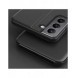 Eco Leather View Case elegant fodral med flip-skydd och stativfunktion för Samsung Galaxy S22 + (S22 Plus) blå