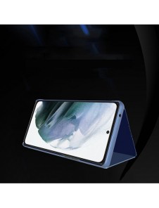 Clear View Case flip-fodral till Samsung Galaxy S22 Ultra blå