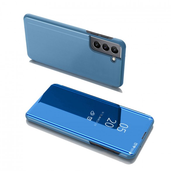 Clear View Case flip-fodral till Samsung Galaxy S22 blå