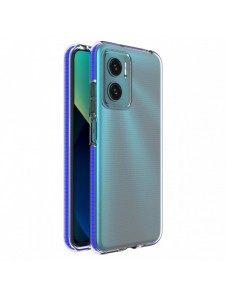 Spring Case täcka gelöverdrag med en färgad ram för Xiaomi Redmi 10 mörkblå
