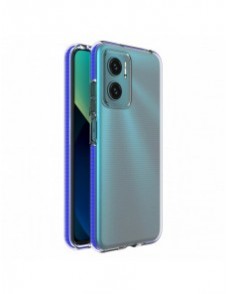 Spring Case täcka gelöverdrag med en färgad ram för Xiaomi Redmi 10 mörkblå