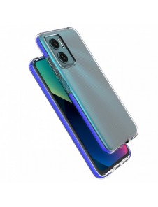 Spring Case täcka gelöverdrag med en färgad ram för Xiaomi Redmi 10 mörkblå