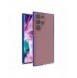 Spring Case cover gelé med färgad ram för Samsung Galaxy S22 Ultra mörkblå