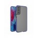 Spring Case Cover Gel Cover med färgram för Samsung Galaxy S22 + (S22 Plus) Mörkblå