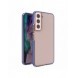 Spring Case cover gel cover med färgad ram för Samsung Galaxy S22 mörkblå