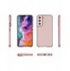 Spring Case cover gel cover med färgad ram för Samsung Galaxy S22 mörkblå