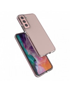 Spring Case cover gel cover med färgad ram för Samsung Galaxy S22 mörkblå