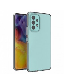 Spring Case Cover Gel TPU Cover med färgglad ram för Samsung Galaxy A53 5G svart