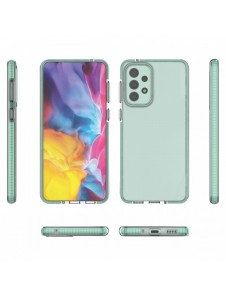 Spring Case cover gel cover med färgad ram för Samsung Galaxy A33 5G svart