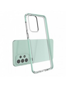 Spring Case cover gel cover med färgad ram för Samsung Galaxy A33 5G svart