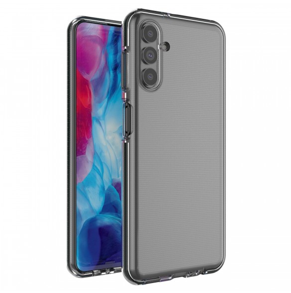 Spring Case cover gel cover med färgad ram för Samsung Galaxy A13 5G svart