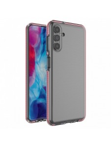 Spring Case Cover Gel Cover med färgram för Samsung Galaxy A13 5G ljusrosa