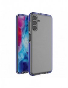 Spring Case Cover Gel Cover med färgram för Samsung Galaxy A13 5G Mörkblå