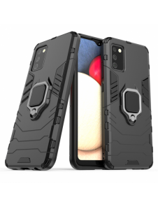Ring Armour tuff hybridfodral + magnetisk hållare för Samsung Galaxy A03s (166.5) svart