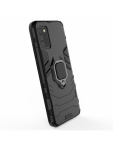 Ring Armour tuff hybridfodral + magnetisk hållare för Samsung Galaxy A03s (166.5) svart