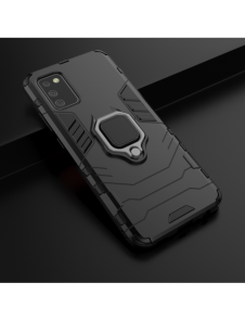 Ring Armour tuff hybridfodral + magnetisk hållare för Samsung Galaxy A03s (166.5) svart