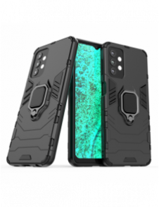 Ring Armour tuff hybridfodral skal + magnetisk hållare för Samsung Galaxy A33 5G svart