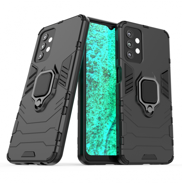 Ring Armour tufft hybridfodral skal + magnetisk hållare för Samsung Galaxy A13 5G svart
