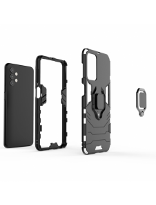 Ring Armour tufft hybridfodral skal + magnetisk hållare för Samsung Galaxy A13 5G svart
