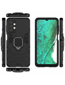 Ring Armour tufft hybridfodral skal + magnetisk hållare för Samsung Galaxy A13 5G svart
