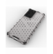 Honeycomb fodral pansarfodral med en gelram för Samsung Galaxy S22 Ultra transparent