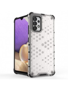 Honeycomb-fodral bepansrat skal med en gelram för Samsung Galaxy A03s (166.5) blå