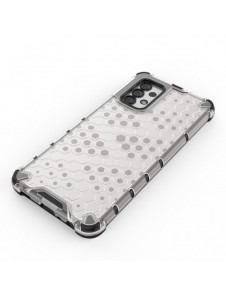 Honeycomb-fodral bepansrat skal med en gelram för Samsung Galaxy A03s (166.5) blå